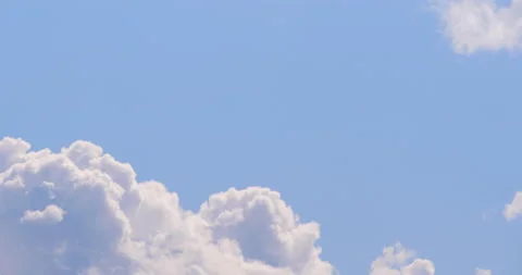 Clouds moving in the blue sky / Time lapse Stock Footage 141230262