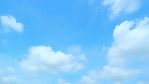 Clouds moving in the blue sky time-lapse Video stock 244293968