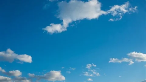 Clouds moving in the evening Stock Footage 73802644