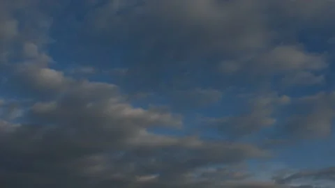The Clouds Moving Fast On Blue Sky Video stock 141056013