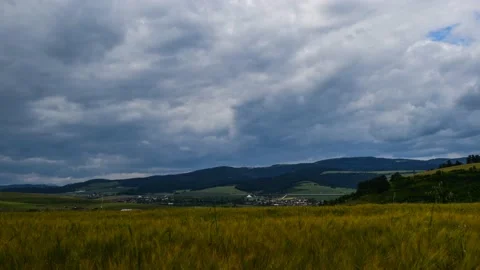 Clouds moving fast on the sky Stock Footage 132255462