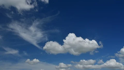 Clouds moving fast in the sky time lapse Video stock 91777711