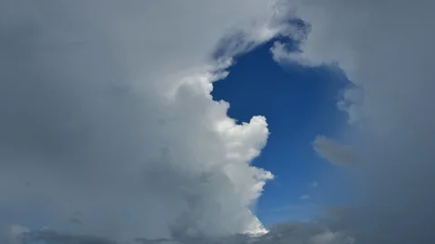 Clouds Moving Fast In The Sky Time Lapse Video stock 91801318