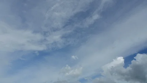 Clouds moving fast in the sky time lapse Video stock 91801424
