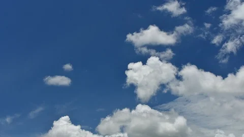 Clouds moving fast in the sky time lapse Video stock 91801453