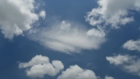Clouds moving fast in the sky time lapse Video stock 91801562