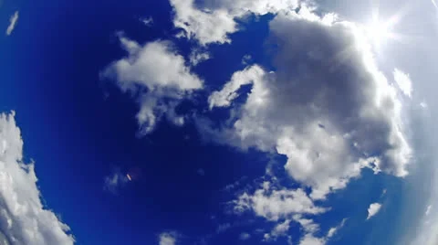 Clouds moving up Stock Footage 24710632