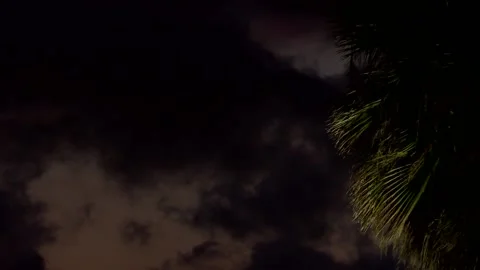 Clouds moving at night. Video stock 147022247