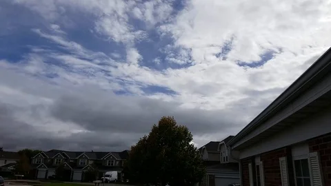 Clouds moving north and west Stock Footage 96547625