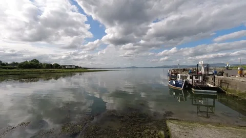 Clouds Moving Over Annagassan, Dundalk, Louth, Ireland Stock Footage 312278376
