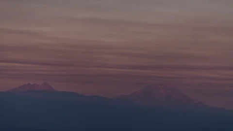 Clouds moving over beautiful mountain ranges Stock Footage 87474686
