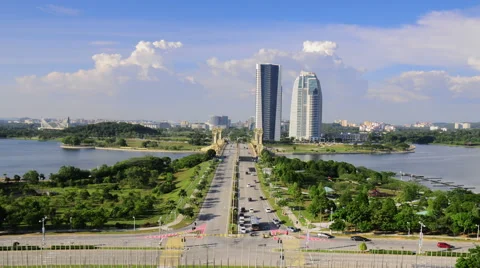 Clouds moving over blue sky Stock Footage 49168060