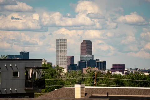 Clouds Moving over Denver Timelapse 스톡 동영상 196262574