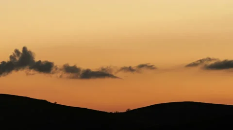 Clouds moving over the ground. timelapse Video stock 32760143