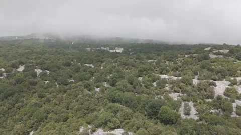 Clouds moving over Mt Pelion in Greece Stock Footage 288723657