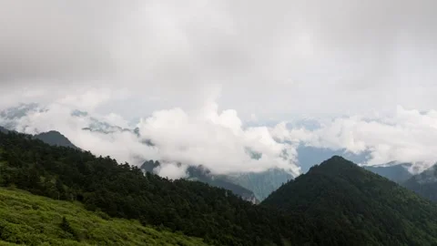 Clouds Moving Over Open Wilderness Timelapse Stock Footage 326700647