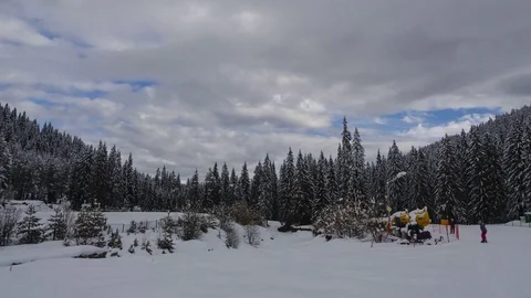 Clouds moving over Todorka mountain Video stock 73597898