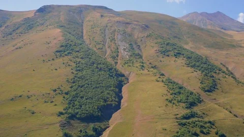 Clouds Moving over the tops of Georgian Mountains. Cinemagraph. Mount Kazbek Stock-Footage 81482250