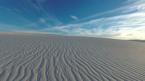 Clouds moving overhead in White Sands National Park Time-Lapse Stock Footage 147959519