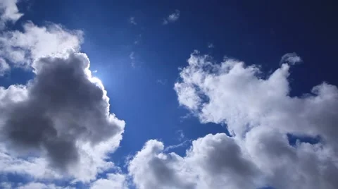 Clouds moving in the sky Stock Footage 48671446
