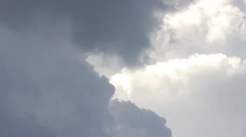 Clouds moving in the sky.Cloudy sky before a storm.Blue and white clouds moving. Stock Footage 41193016