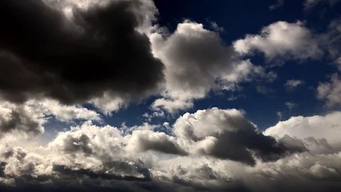 Clouds moving slow - timelapse Video stock 74497347