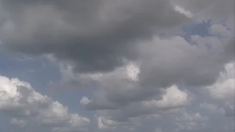 Clouds moving slowly Stock Footage 92204386