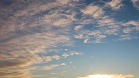 Clouds moving slowly in the sky time lapse24 Stock Footage 120147223