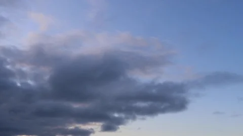 Clouds moving slowly in the sky time lapse Stock Footage 120542967