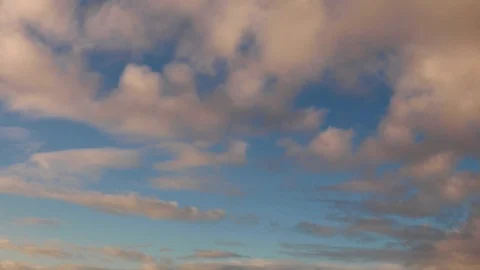Clouds moving slowly in the sky time lapse Stock Footage 120829498