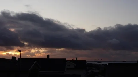 Clouds moving slowly in the sky time lapse Stock Footage 120829572