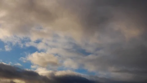 Clouds moving slowly in the sky time lapse Stock Footage 120830009