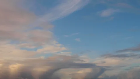 Clouds moving slowly in the sky time lapse Stock Footage 120830117