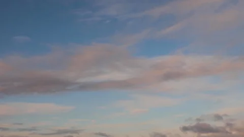 Clouds moving slowly in the sky time lapse Stock Footage 120830162