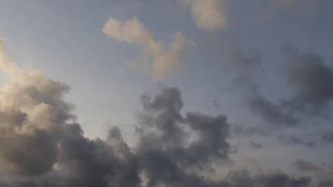 Clouds moving slowly in the sky time lapse160 Stock Footage 121230655