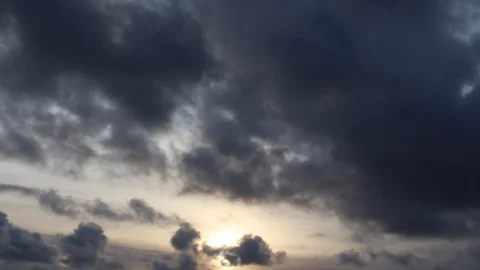 Clouds moving slowly in the sky time lapse156 Stock Footage 121230885