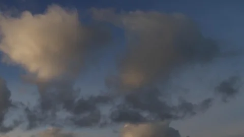 Clouds moving slowly in the sky time lapse166 Stock Footage 121321086