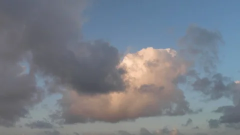 Clouds moving slowly in the sky time lapse213 Stock Footage 121840072