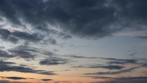 Clouds moving slowly in the sky time lapse258 Stock Footage 121892883