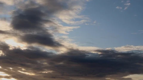 Clouds moving slowly in the sky time lapse245 Stock Footage 121893192
