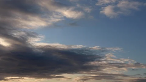 Clouds moving slowly in the sky time lapse246 Stock Footage 121893204