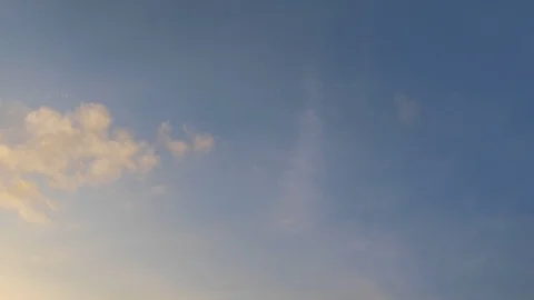 Clouds moving slowly in the sky time lapse307 Stock Footage 122289995