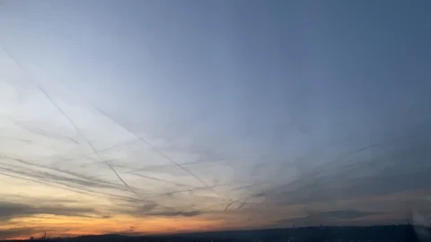 Clouds moving slowly in the sky time lapse over prague Video stock 122360225