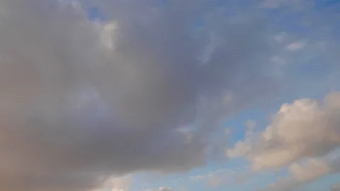Clouds moving slowly in the sky time lapse Stock Footage 122800160