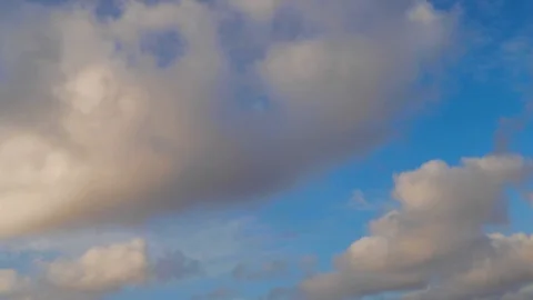 Clouds moving slowly in the sky time lapse Stock Footage 122800204