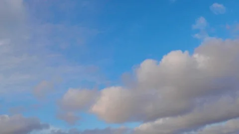Clouds moving slowly in the sky time lapse Stock Footage 122800310