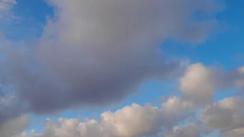 Clouds moving slowly in the sky time lapse Stock Footage 122800326