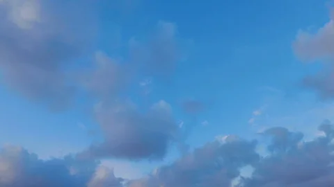 Clouds moving slowly in the sky time lapse Stock Footage 122800536