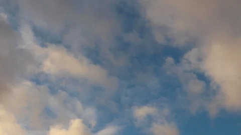 Clouds moving slowly in the sky time lapse Stock Footage 123381209