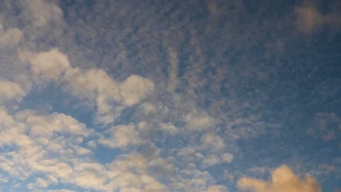 Clouds moving slowly in the sky time lapse Stock Footage 123381337